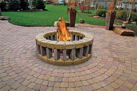 Retaining Wall Block Fire Pit Project by Mike. . Menards landscaping blocks for fire pit